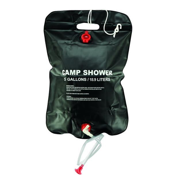 Portable Pop Up Toilet Shower Tent /& 5 Gal Solar Shower Bag Camp Bath Water Bag